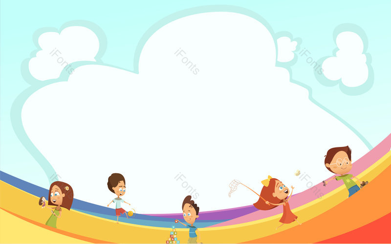纯原创高品质儿童节可爱风矢量插画背景,插画/手绘图,插画/手绘图库,插画/手绘图下载,插画/手绘